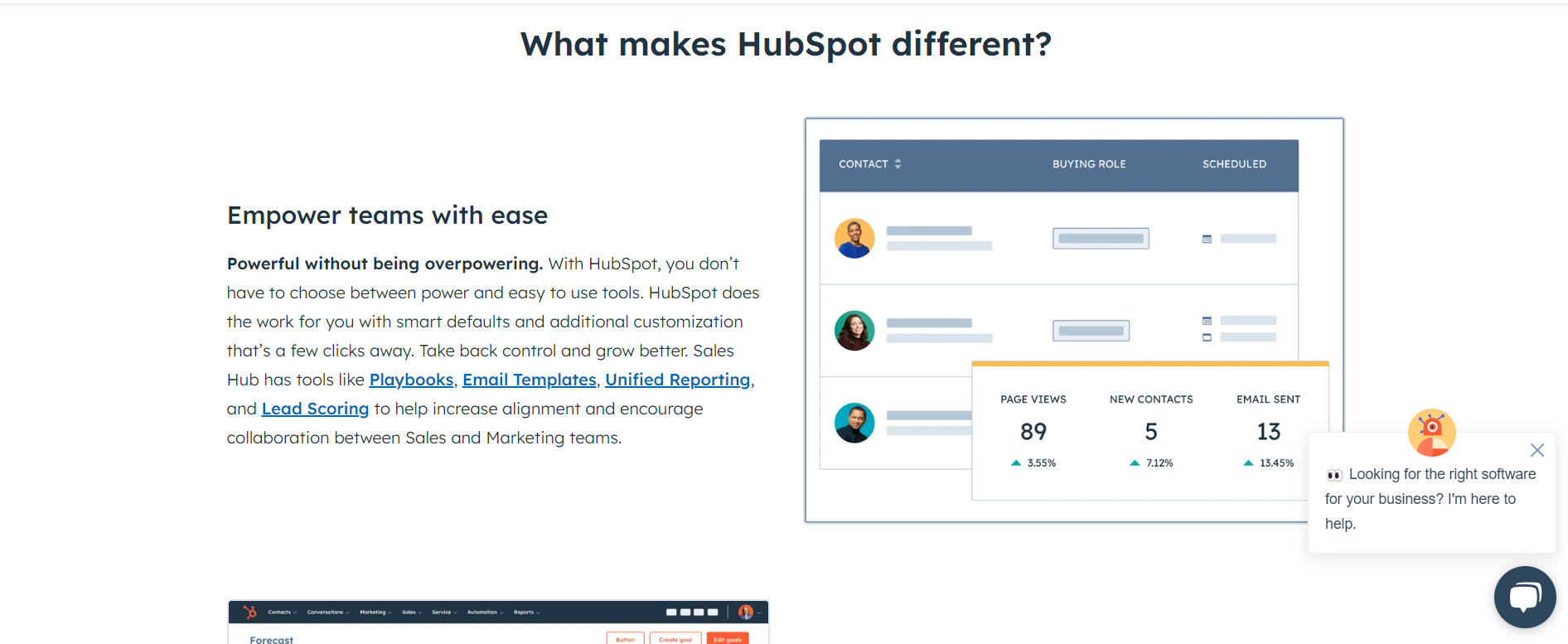 Competitor Comparison Example: HubSpot vs Salesforce