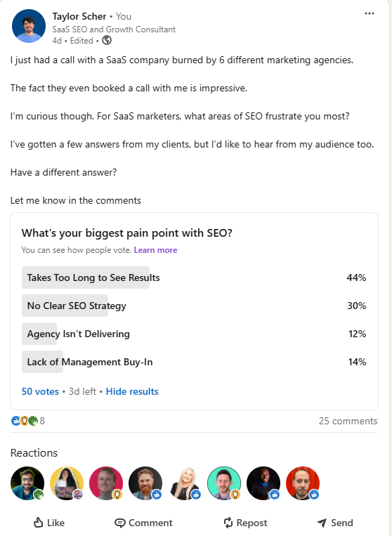 Poll About SaaS Marketers Biggest Pain Points